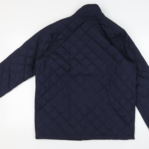 Crivit Men's L Blue Quilted Jacket - Casual Autumn Style