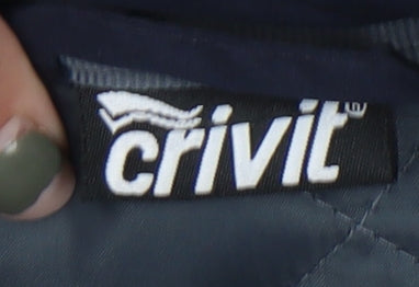 Crivit Men's L Blue Quilted Jacket - Casual Autumn Style