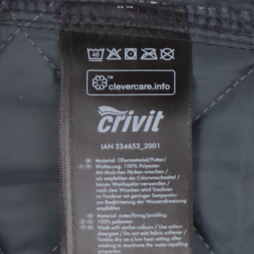 Crivit Men's L Blue Quilted Jacket - Casual Autumn Style