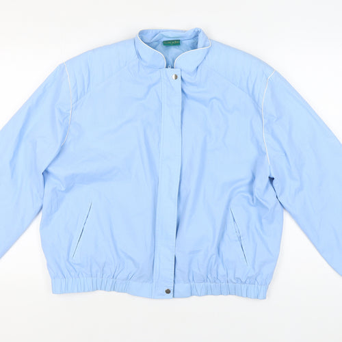 Canda Women's Blue Relaxed Cotton Jacket Size 18