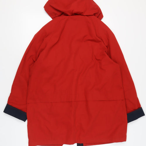 Klass Red Hooded Parka Jacket Women L
