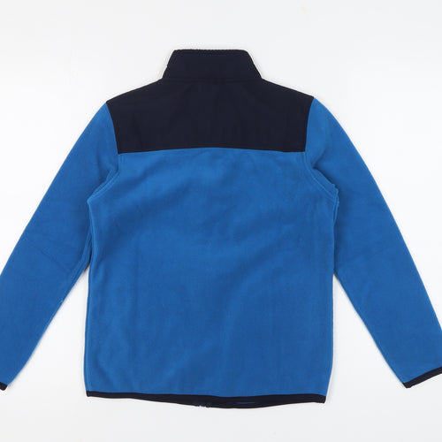 Uniqlo Boys Blue Full Zip Fleece Jacket, Size 11-12 Years