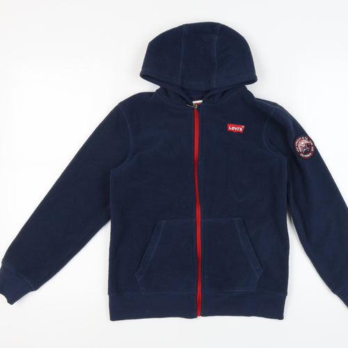 Levi's Boys Blue Hooded Basic Jacket 14 Years Casual