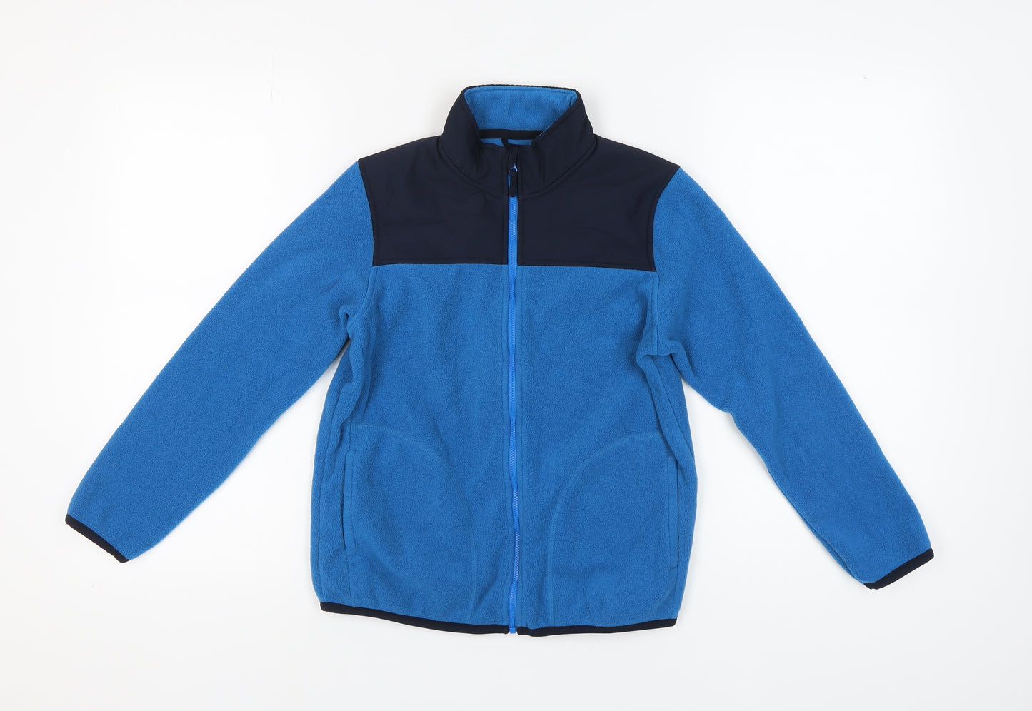 Uniqlo Boys Blue Fleece Jacket, Size 11 Years, Casual Autumn/Winter