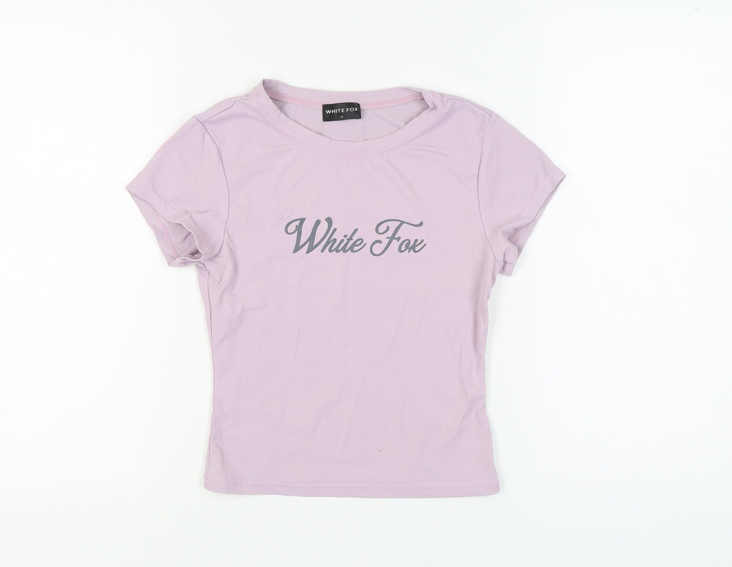 White Fox Purple Women's T-Shirt Size S
