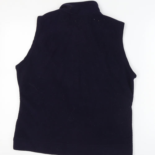 EWM Women's Black Fleece Waistcoat XL - Casual Zip Vest