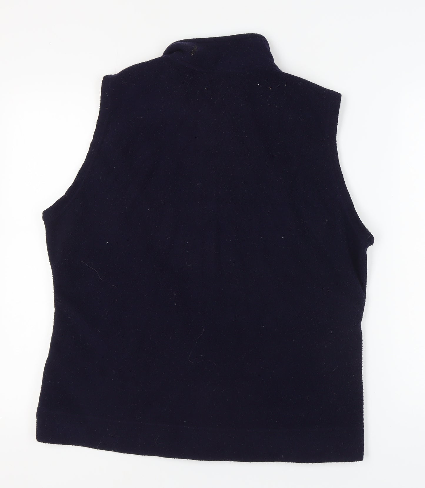 EWM Women's Black Fleece Waistcoat XL - Casual Zip Vest