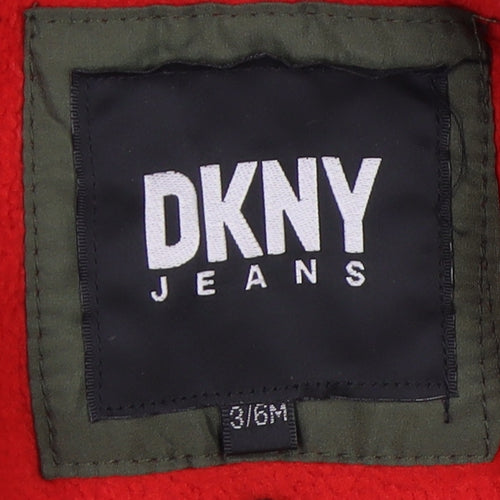 DKNY Unisex Baby Snowsuit 3-6 Months Green Hooded