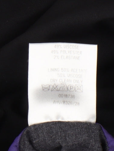 Burton Men's Black Regular Fit Blazer, Size 38R, Viscose Blend