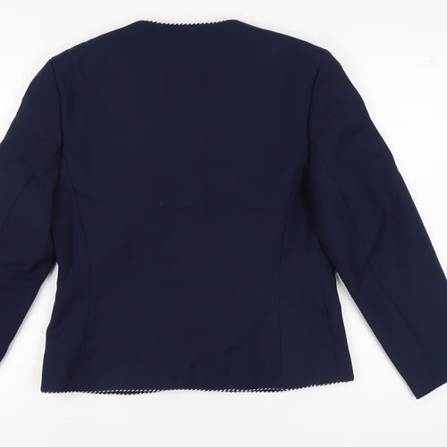 Eastex Women's Blue Double-Breasted Suit Jacket Size 16