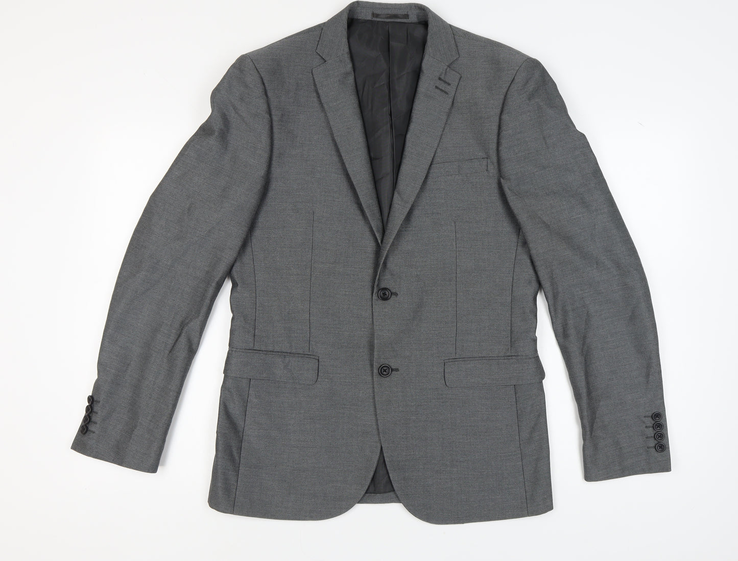 Next Men's Grey Blazer 40 Long Jacket