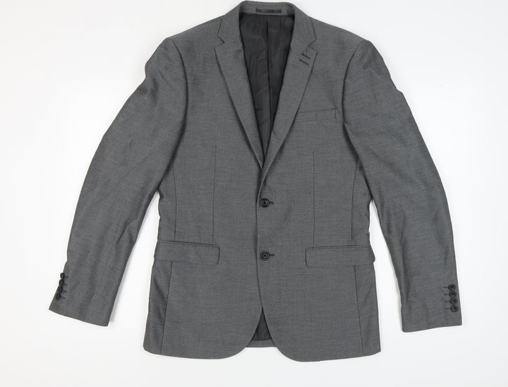 Next Men's Grey Blazer 40 Long Jacket