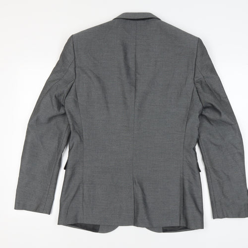 Next Men's Grey Blazer 40 Long Jacket