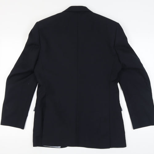 Racing Green Men's Blue Wool Blazer 38R