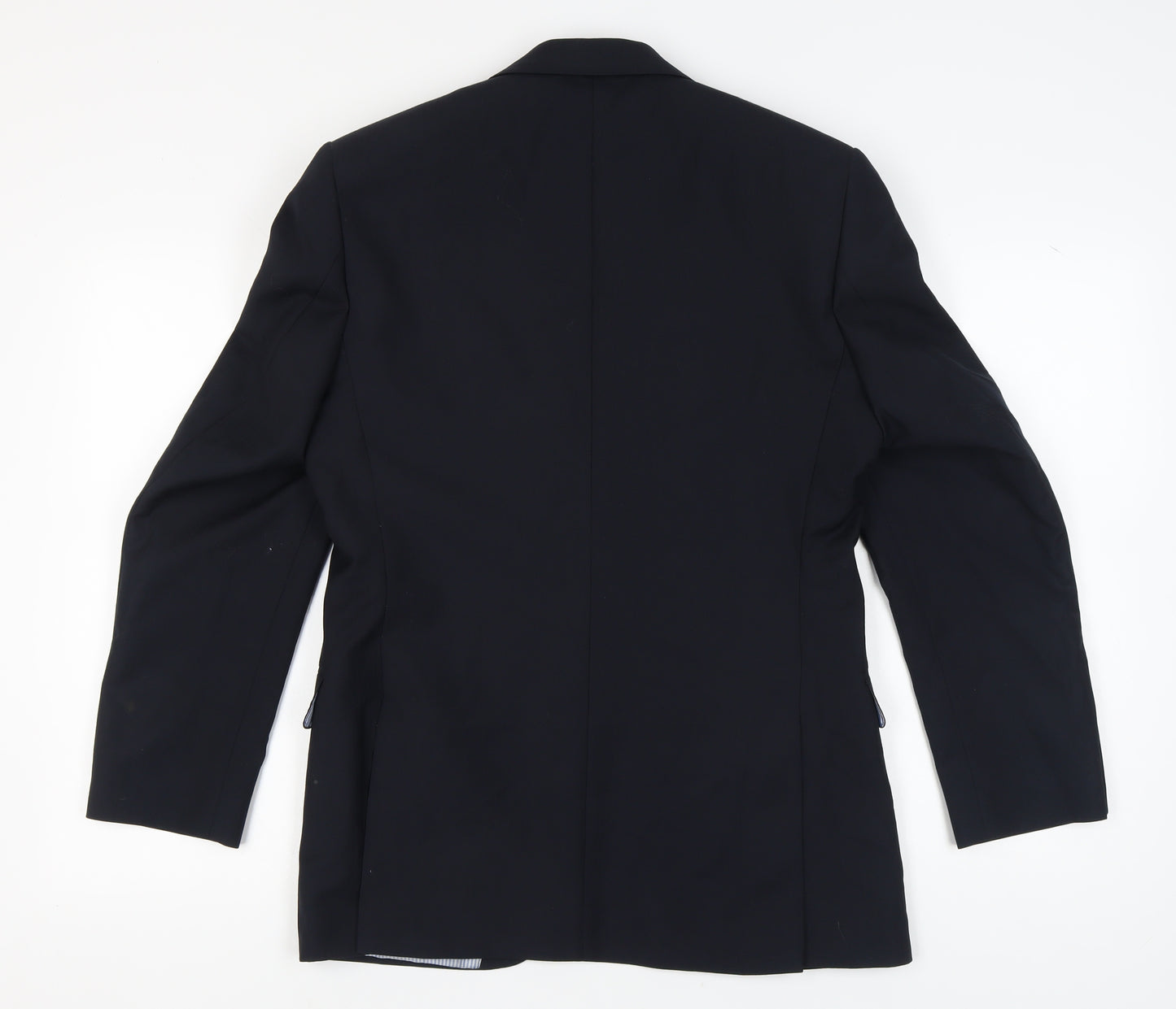 Racing Green Men's Blue Wool Blazer 38R