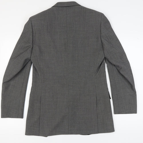Jaeger Grey Men's Blazer, 38R, Single-Breasted
