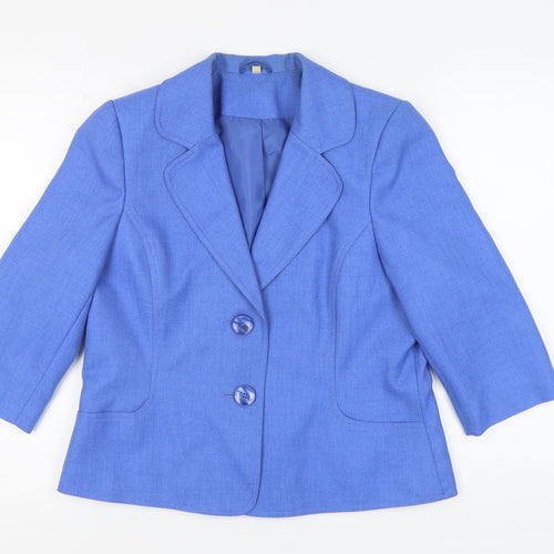EWM Pure Classics Women's Blue Blazer Size 14
