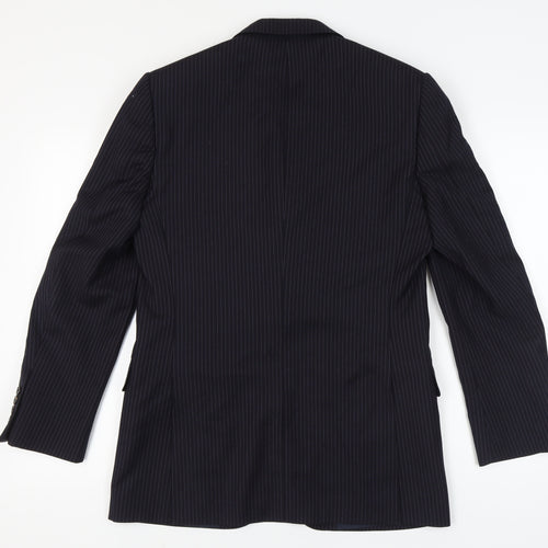 Jaeger Men's Blue Striped Suit Jacket 38R