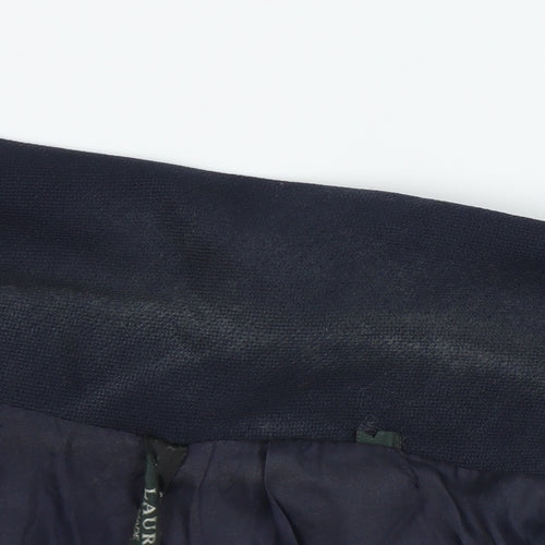 Laura Ashley Women's Blue Wool Suit Jacket Size 14