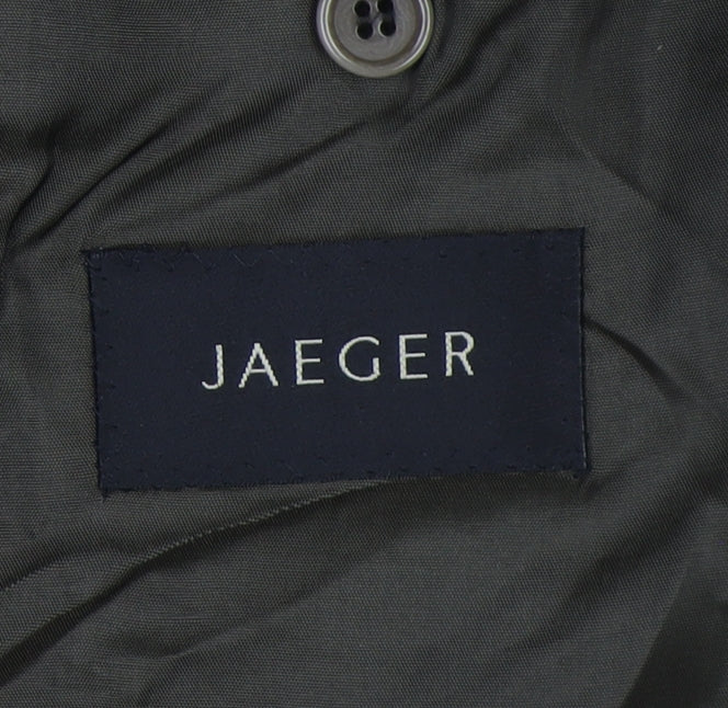 Jaeger Men's Brown Silk Linen Blazer 40R