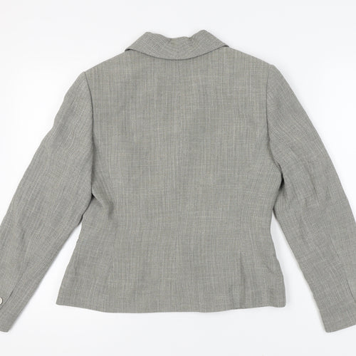 Precis Petite Grey Blazer Women UK 12 Formal Lined
