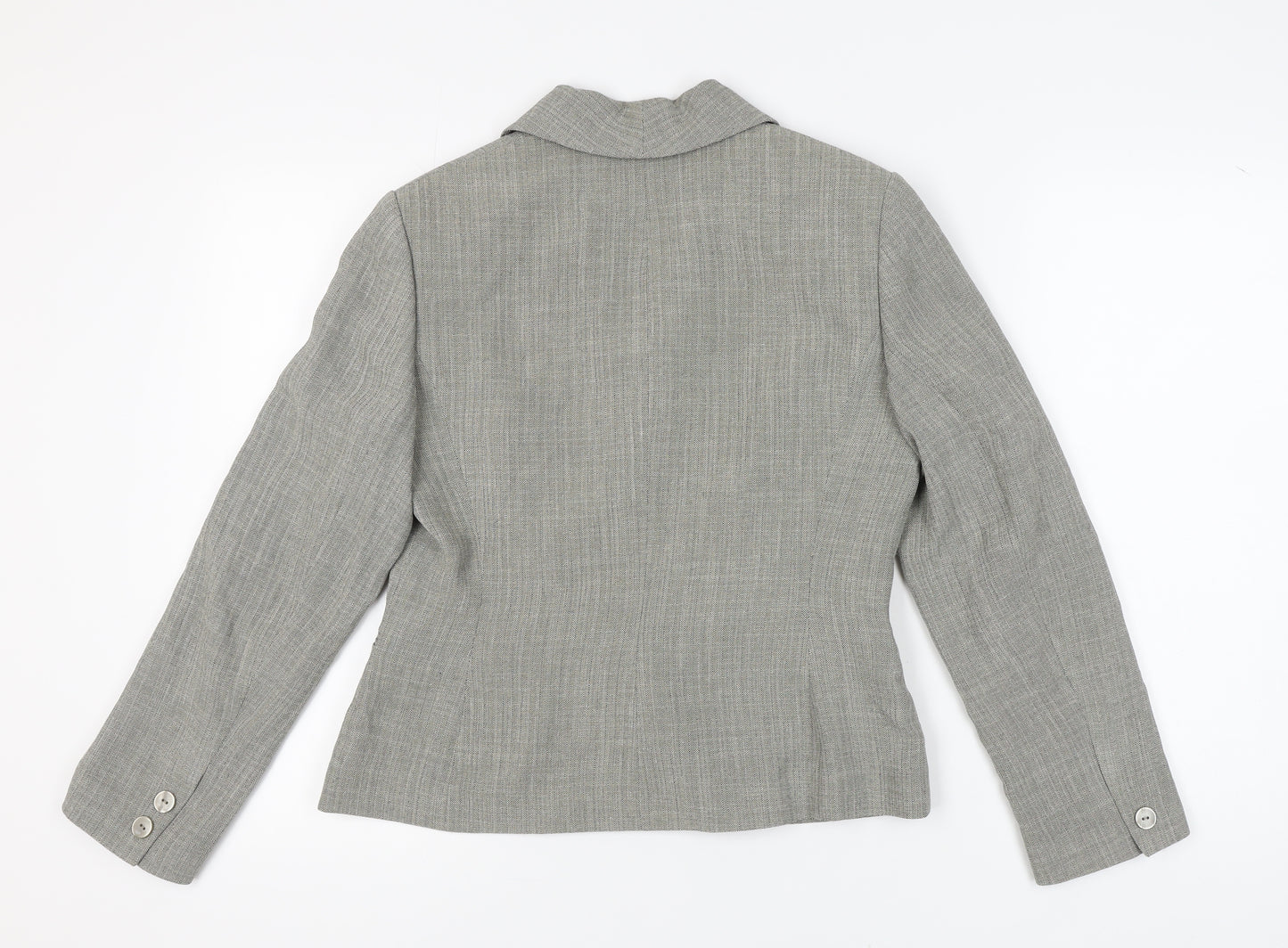 Precis Petite Grey Blazer Women UK 12 Formal Lined