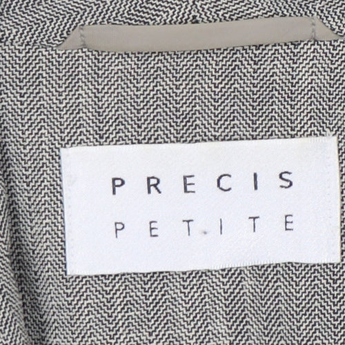 Precis Petite Grey Blazer Women UK 12 Formal Lined