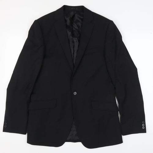 Jeff Banks Men's Black Blazer, Size 40 Long