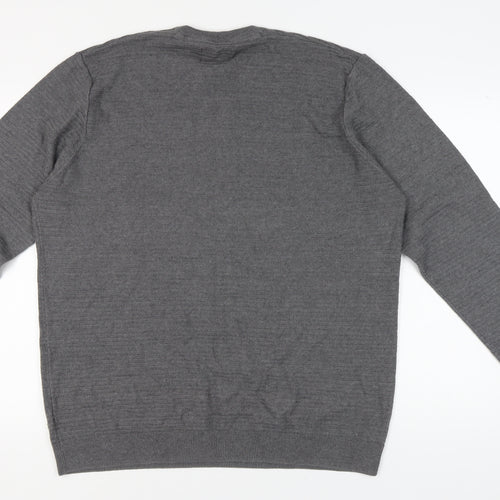 Marks and Spencer Men's Grey 2XL Pullover Jumper