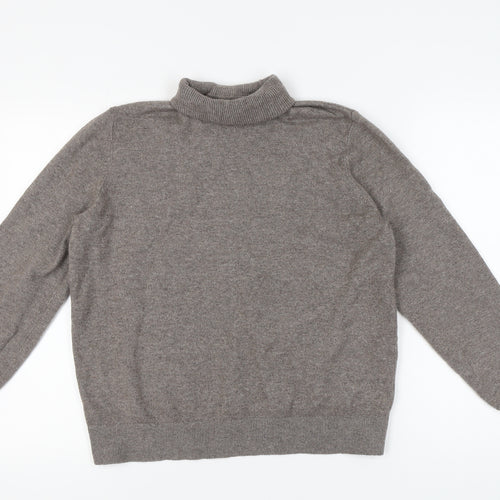 Marks and Spencer Women's Medium Grey Roll Neck Jumper