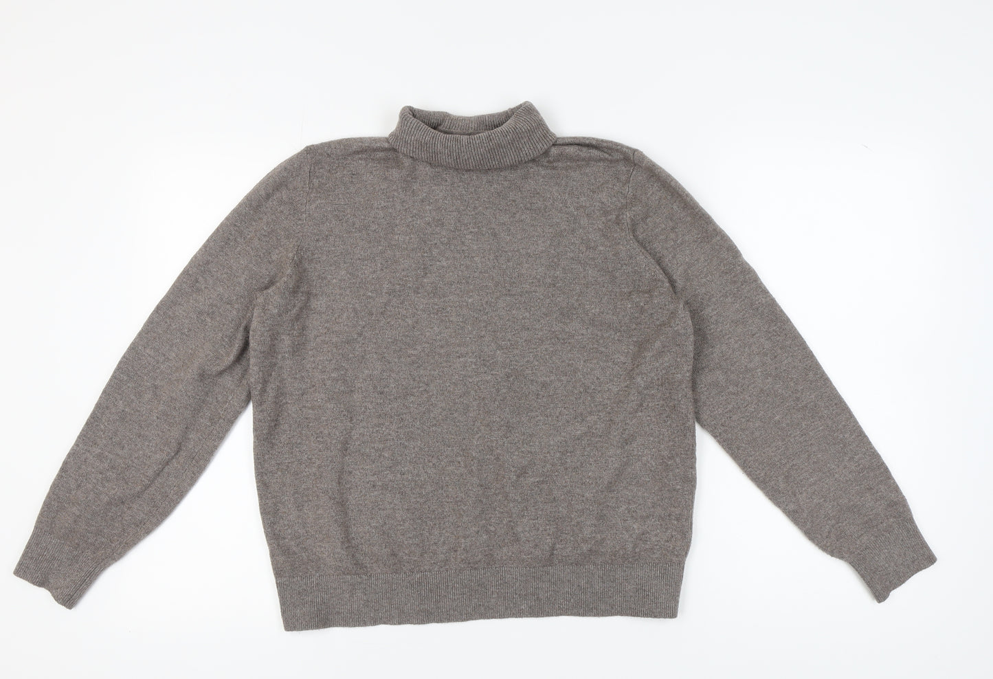 Marks and Spencer Women's Medium Grey Roll Neck Jumper
