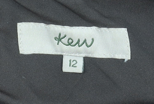 Kew Women's Black Skirt, Size 12, Cotton Blend