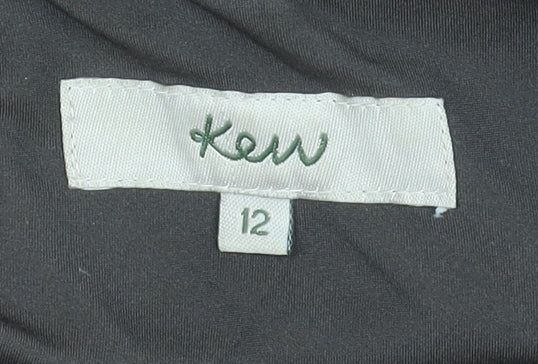 Kew Women's Black Skirt, Size 12, Cotton Blend