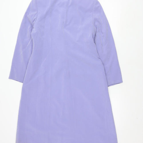 Jacques Vert Women's Purple Long Coat Size 10