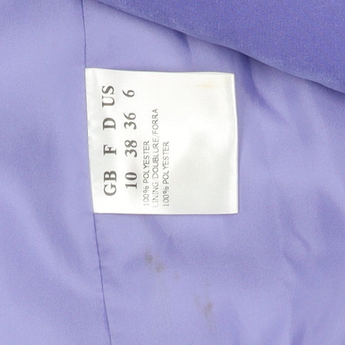 Jacques Vert Women's Purple Long Coat Size 10