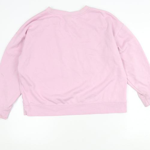 Barbie Women's PinkPullover Sweatshirt Size 12