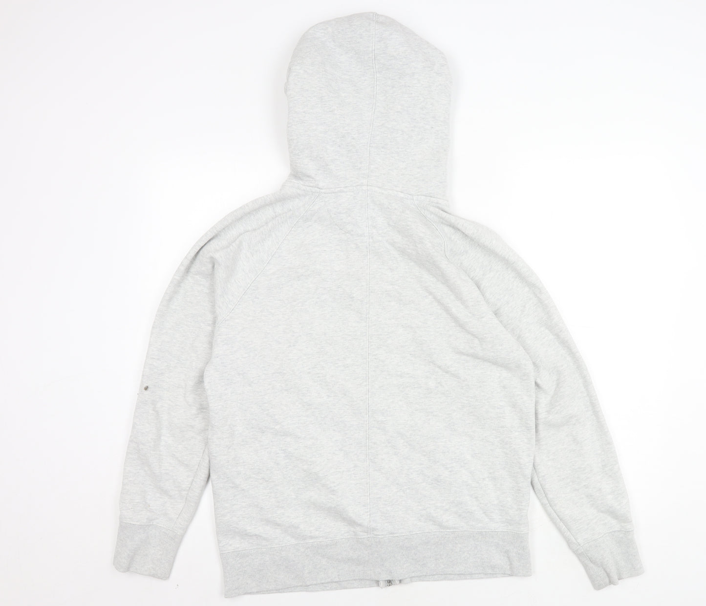 Gap Men's Grey Hooded Varsity Jacket L