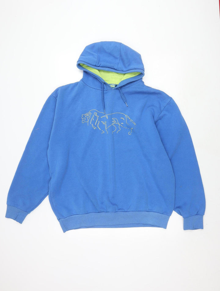 Lonsdale Men's Blue XL Pullover Hoodie with Logo