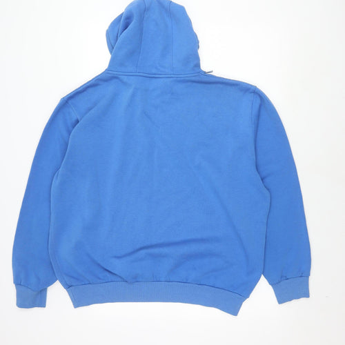 Lonsdale Men's Blue XL Pullover Hoodie with Logo