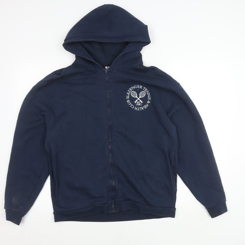 Slazenger Blue Unisex Hooded Jacket Size 8 Casual