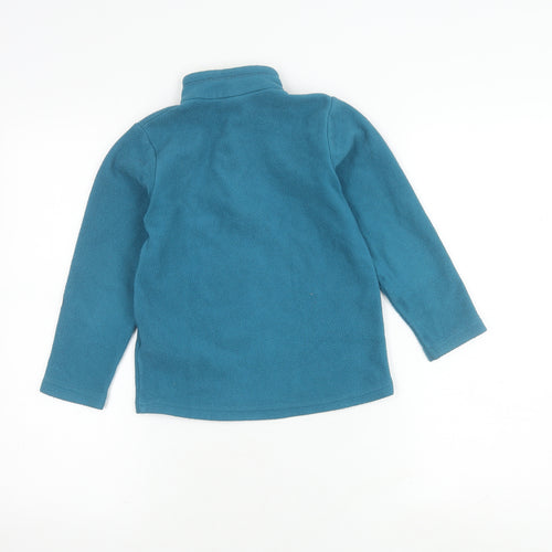Decathlon Boys Blue Fleece 1/4 Zip Sweatshirt Size 6