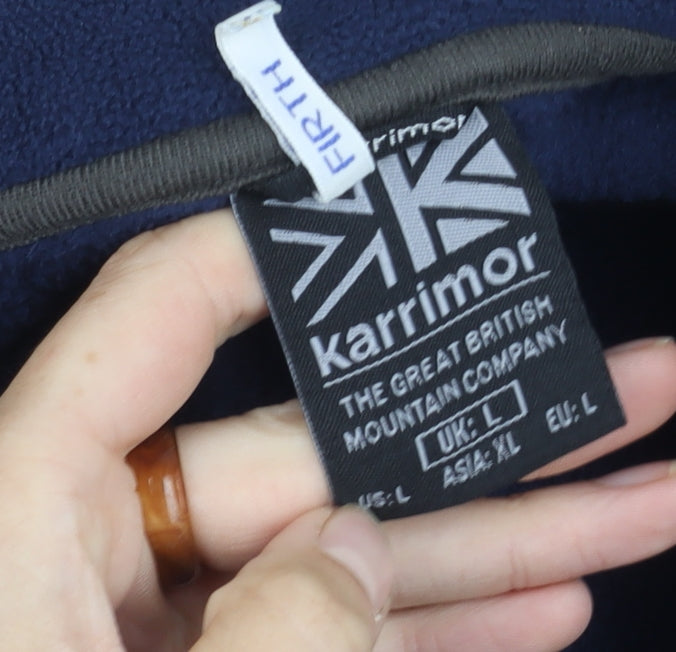 Karrimor Men's Blue Fleece Jacket L - Outdoor Hiking