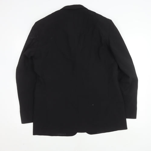 Lincroft Men's Black Wool Blazer, Size 40R, Formal Wear