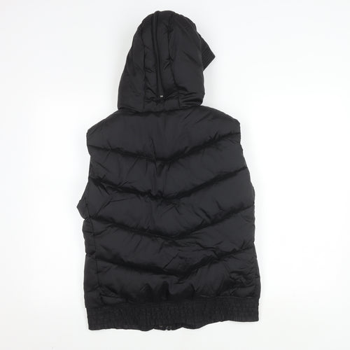 H&M Men's Black Puffer Jacket S - Hooded, Padded