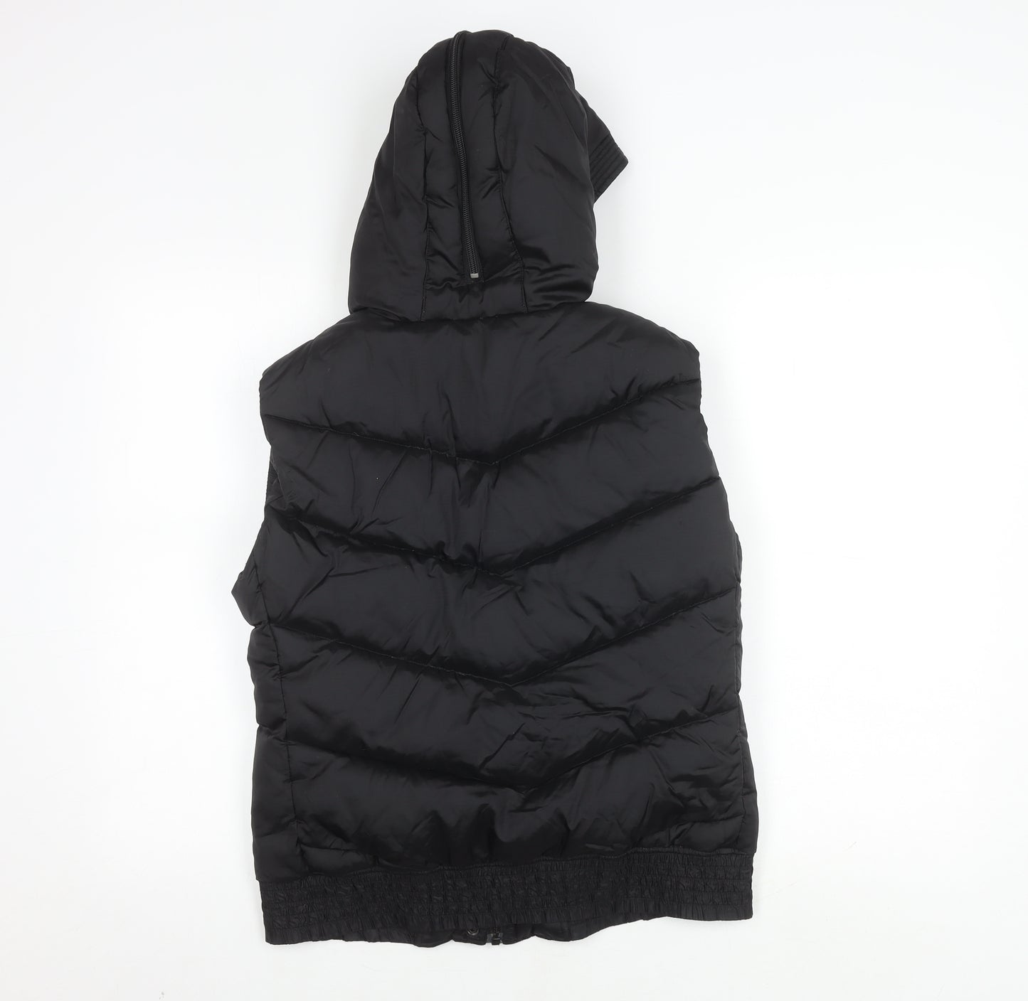 H&M Men's Black Puffer Jacket S - Hooded, Padded