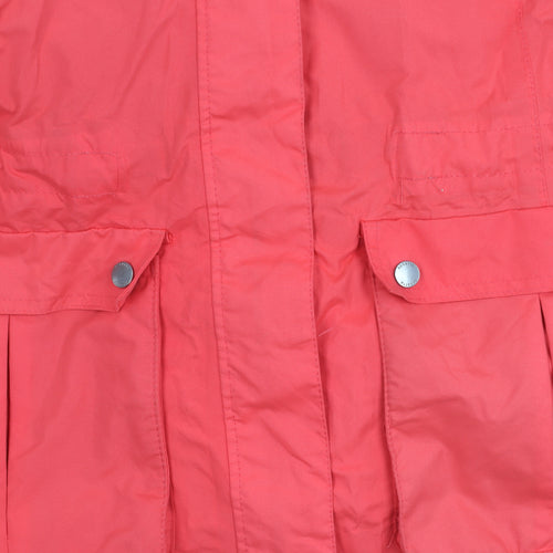 Regatta Women's Red Hooded Anorak Jacket Size 16