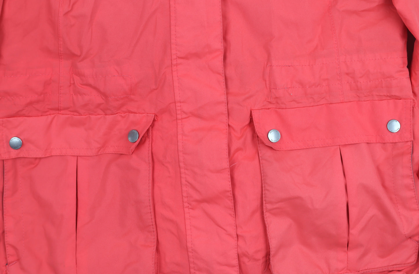 Regatta Women's Red Hooded Anorak Jacket Size 16
