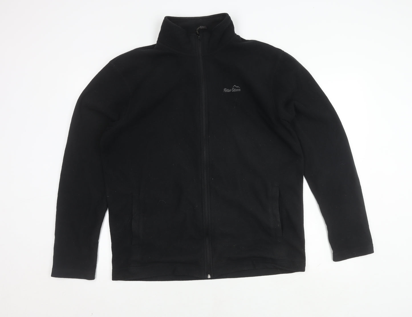 Peter Storm Men's Fleece Jacket Large Black Regular Fit
