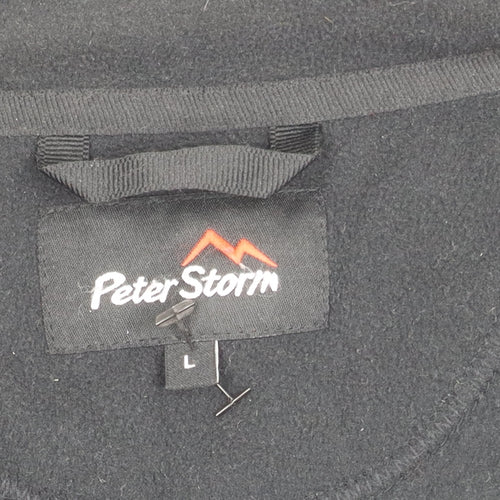 Peter Storm Men's Fleece Jacket Large Black Regular Fit
