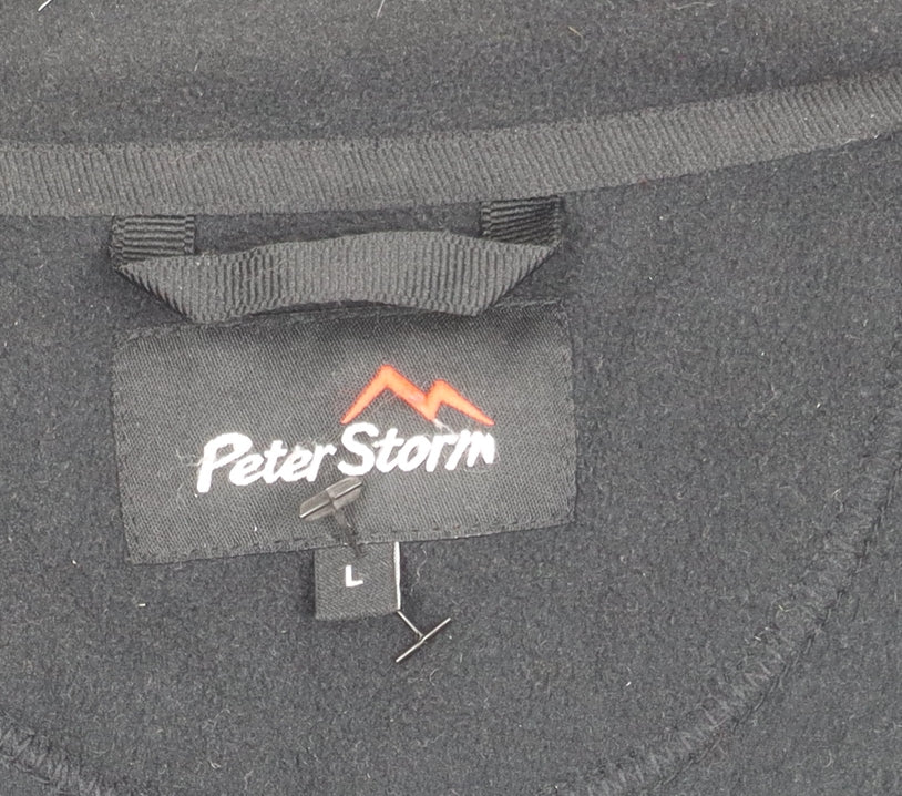 Peter Storm Men's Fleece Jacket Large Black Regular Fit